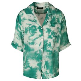 Camicia di seta Alanui tie-dye Verde