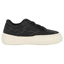 Fendi-Force Platform Sneakers-Black