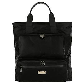 Dolce & Gabbana Sicilia DNA Nylon Shopper Black