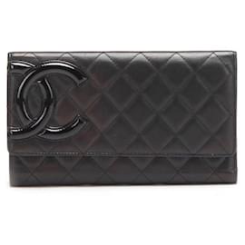 Chanel-Cambon Long Wallet-Black