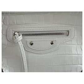 Balenciaga-Balenciaga Neo Classic Hobo Xs-Blanc