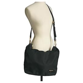 Prada-PRADA Messenger bag GM. Golden logo on the very good condition side-Black
