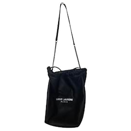 Saint Laurent-Saint Laurent Teddy Bucket Bag Leder-Schwarz