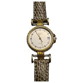 Montre vitage Fred Force 10 bracelet lézard Gris