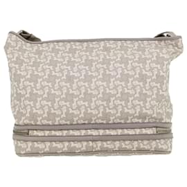 Céline-CELINE Salky Pattern Shoulder Bag Ai Tominaga PVC Leather Gray Auth ac919-Grey