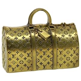 Louis Vuitton-LOUIS VUITTON Paper weight metal Gold Tone LV Auth 30902a-Other