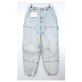 Alexander Wang Calça Front Carpenter forrada Azul claro