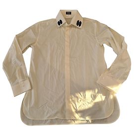 Magnífica camisa de novio Chanel uniforme T. 40 Blanco
