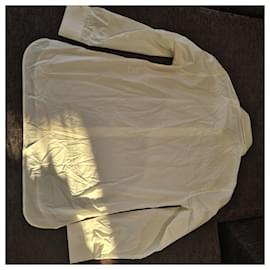 Chanel-Magnífica camisa de novio Chanel uniforme T. 40-Blanco