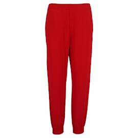Autre Marque-Cotton Logo Sweatpants-Red