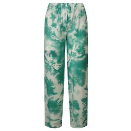 Calça de seda tie-dye Alanui Verde