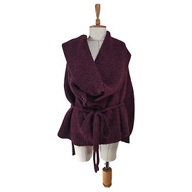Ann Demeulemeester Malhas Roxo escuro