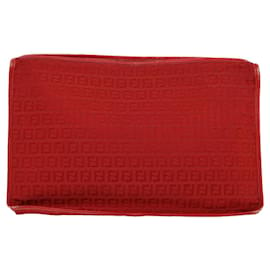 Fendi Diagonal Clutch - Multicolour leather pouch