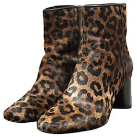 Sandro Leopard Boots Leopard print