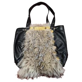Christian Louboutin-Magnificent and rare Christian Louboutin fur bag Very-Black