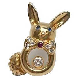 *CHOPARD Chopard Happy Diamond 750 K18 Spilla a spillo 2191-20 Rabbino D'oro
