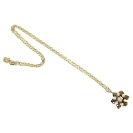 Bulgari-*BVLGARI Snowflake 1P Diamond Necklace Gold K18 750 Men's Women's Brand Accessory Jewelry Simple Pendant Snow-Gold hardware