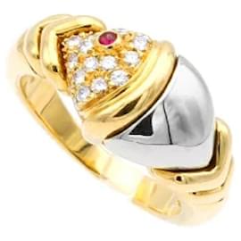 Bulgari-*Bvlgari Bvlgari Naturalia Diamond Ruby Ring #9 750 #9-Other