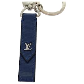 Louis Vuitton-LOUIS VUITTON Porte Cles Dragonne Key Holder Blue M61710 LV Auth 31012-Blue
