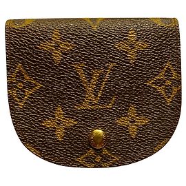 Porta moedas Louis Vuitton Marrom de Tecido Marrom