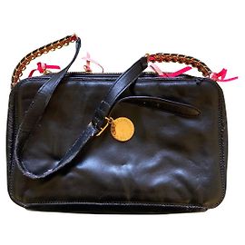 Stella Mc Cartney Sac à main Stella McCartney en cuir noir Noir