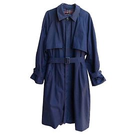 Yves Saint Laurent Gabardinas Azul marino