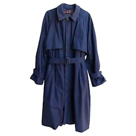 Yves Saint Laurent-Trench coats-Navy blue