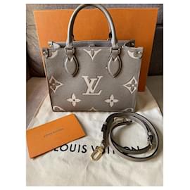 Louis Vuitton-Louis Vuitton Onthego PM Tote Bag-Grey