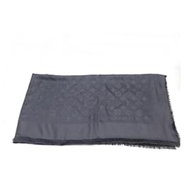 Louis Vuitton-scarf louis vuitton m71376 SCIALLE MONOGRAM IN SETA E LANA GRIGIO SCIALLE-Grigio