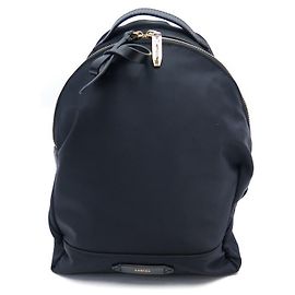 NEW LANCEL JUNE A BACKPACK8320 BLACK NYLON WOMEN CANVAS BACKPACK dustbag Black