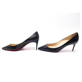 Christian Louboutin-NEW CHRISTIAN LOUBOUTIN PIGALLE PUMPS SHOES 40 BLACK LEATHER SHOES-Black