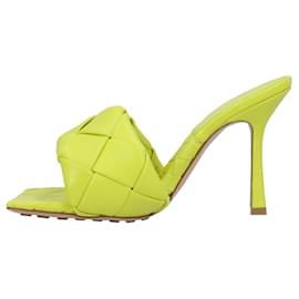 Bottega Veneta-Bottega Veneta Women Lido Padded Mule in yellow Lambskin-Yellow