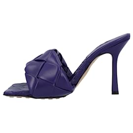 Bottega Veneta-Bottega Veneta Mujeres Lido Padded Mule in piel de cordero violeta-Púrpura