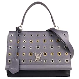 Louis Vuitton-Louis Vuitton Gray Eyelet LockMe II-Brown