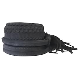 Maje-Cinturón con borlas Maje Anoushka en ante negro-Negro