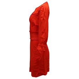 Ba&Sh-Ba&Sh Grenadine Damenkleid aus roter Viskose-Rot