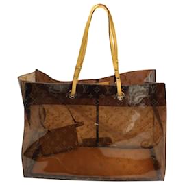 Louis Vuitton-Bolso tote Louis Vuitton Ambre Cruise en PVC marrón-Castaño