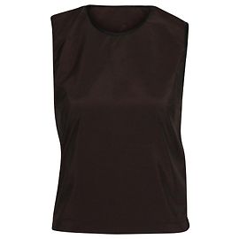 Prada Shoulder Snap Two-Tone Top en Nylon Marron/Noir Marron