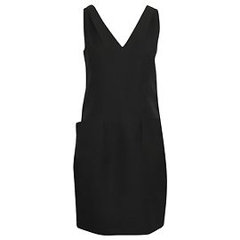 Vestido sem mangas e bolsos Prada em algodão preto Preto