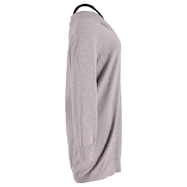 Alexander Wang-Alexander Wang Zweilagiges Pulloverkleid aus grauer Baumwolle-Grau