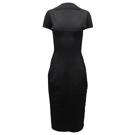 Abito Rick Owens Dagger Calpurnia in cotone nero Nero