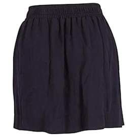 Chloé-Minifalda bordada Chloe en crepé negro-Negro