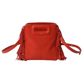 Sac Maje Mini M en Daim Orange Orange