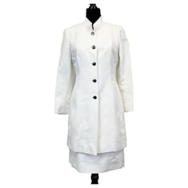 Chanel-Chanel - vintage 90S 97C Cruise - Jacket & Skirt Suit Set - White-White