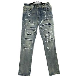 Amiri - Nuevo - Indigo Boro Repair Jeans Azul