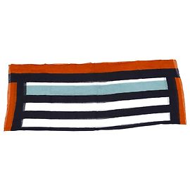 Loro Piana Cachecol Listrado em linho multicolorido Multicor