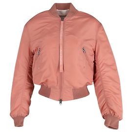 Acne Studios Clea Bomber Jacket in Pink Nylon Pink