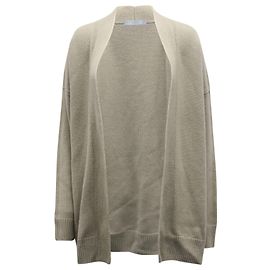 Vince Cardigan mit offener Vorderseite aus beigem Kaschmir Braun Beige