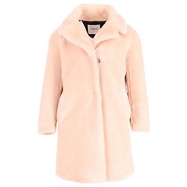 Ba&Sh Casaco de Pele Falso em Poliéster Rosa Blush Rosa