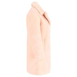 Ba&Sh-Ba&Sh Faux Fur Coat in Blush Pink Polyester-Pink